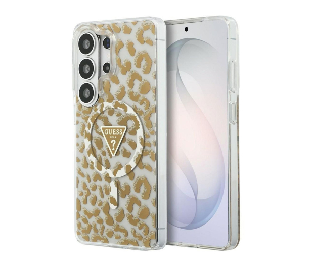 Guess Etui Leopard Print Triangle MagSafe do Galaxy S26 Ultra - 1522706 - zdjęcie